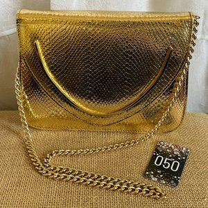 Vintage Gold Walborg Special Occasion Shoulder Bag with Chain Strap